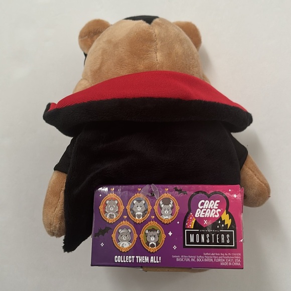 Care Bears x Universal Monsters Tenderheart Bear as Dracula 9” Plush - Picture 5 of 8